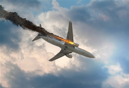سقوط طائرة بدون طيار