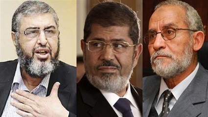 محمد مرسي ومحمد بديع