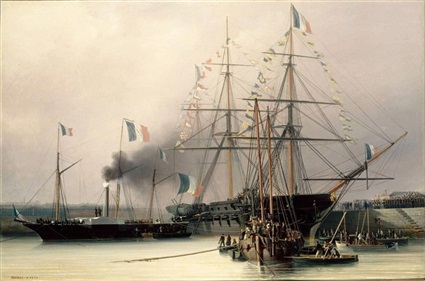 من سفن الحملة الفرنسية