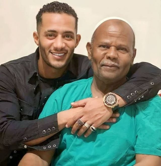 محمد رمضان ووالده&nbsp;