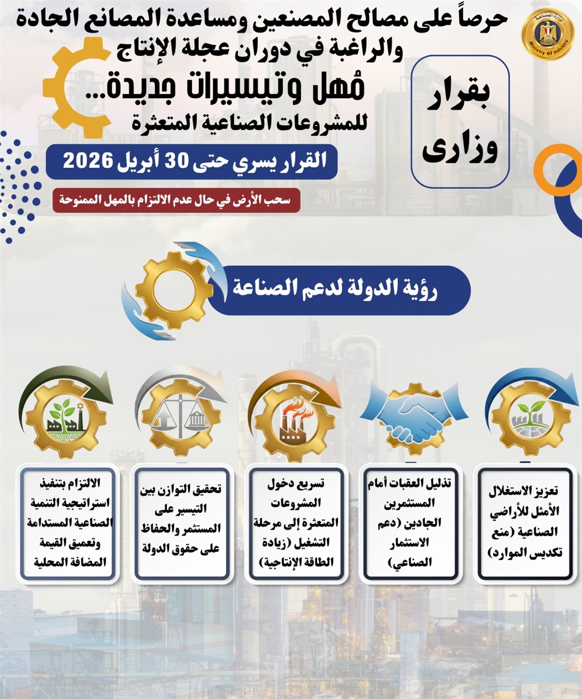 وزارة الصناعة&nbsp;