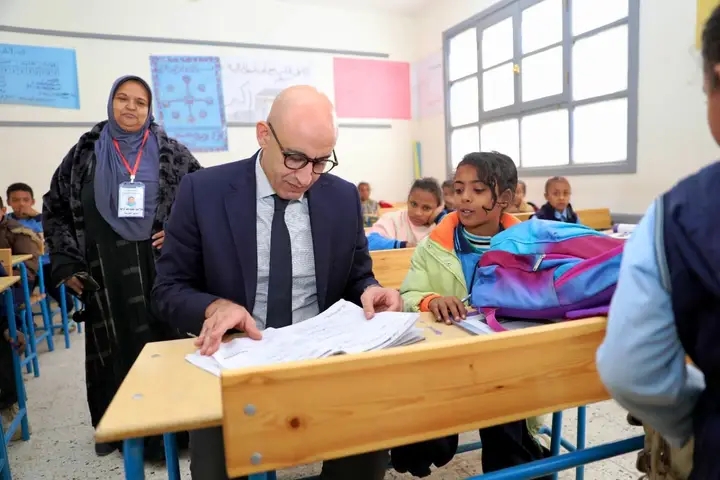 وزير التربية والتعليم ومحافظ أسوان يتفقدان ٦ مدارس بإدارة إدفو التعليمية لمتابعة انتظام العملية التعليمية