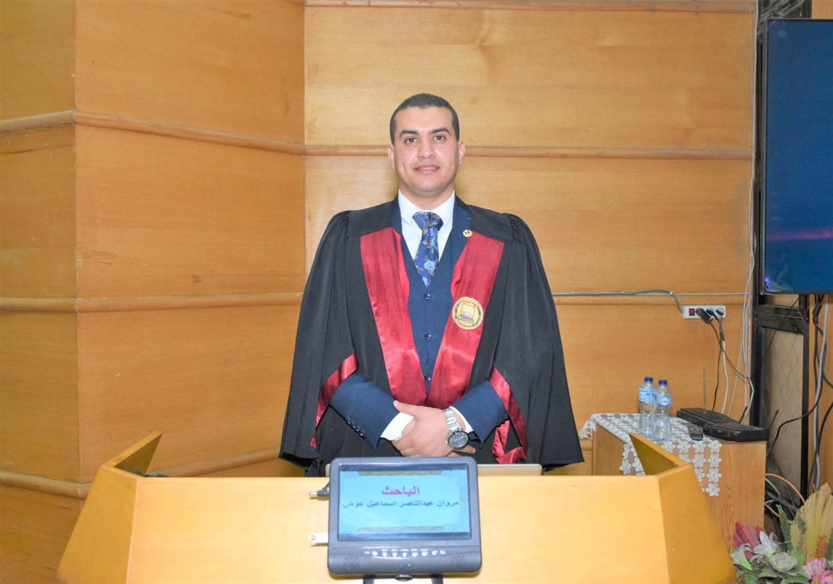 الصحفي محمد عبد الغني يهنئ الرائد مروان عبد الناصر &nbsp;بمناقشة الماجستير المهني في إدارة الموارد البشرية