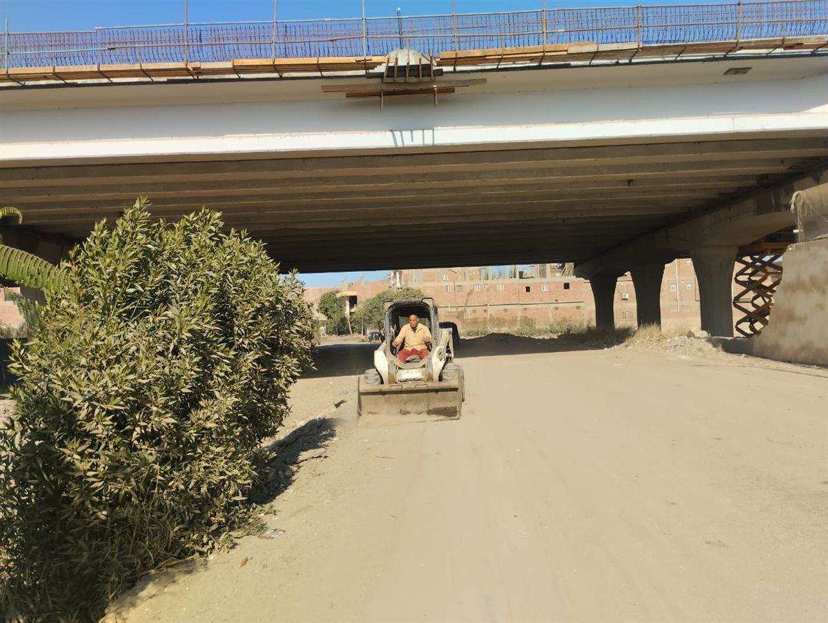 رئيس الوحدة المحلية بالمنوات مركز أبو النمرس يقوم بحملة نظافة مكثفة لقرية طموه