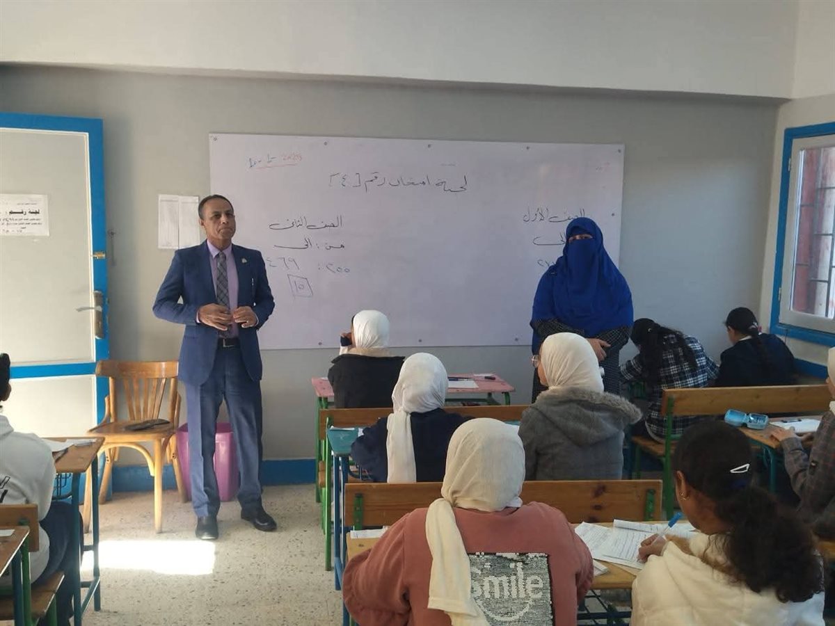 غيث يتابع انتظام لجان امتحانات الفصل الدراسي الأول بطور سيناء دون شكاوى