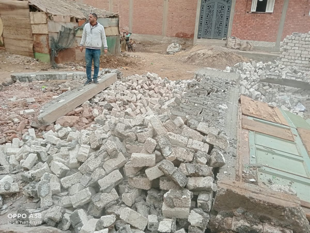 رئيس مدينة أبو النمرس بجنوب الجيزة يوجه بإزالات البناء المخالف بالأراضي الزراعية