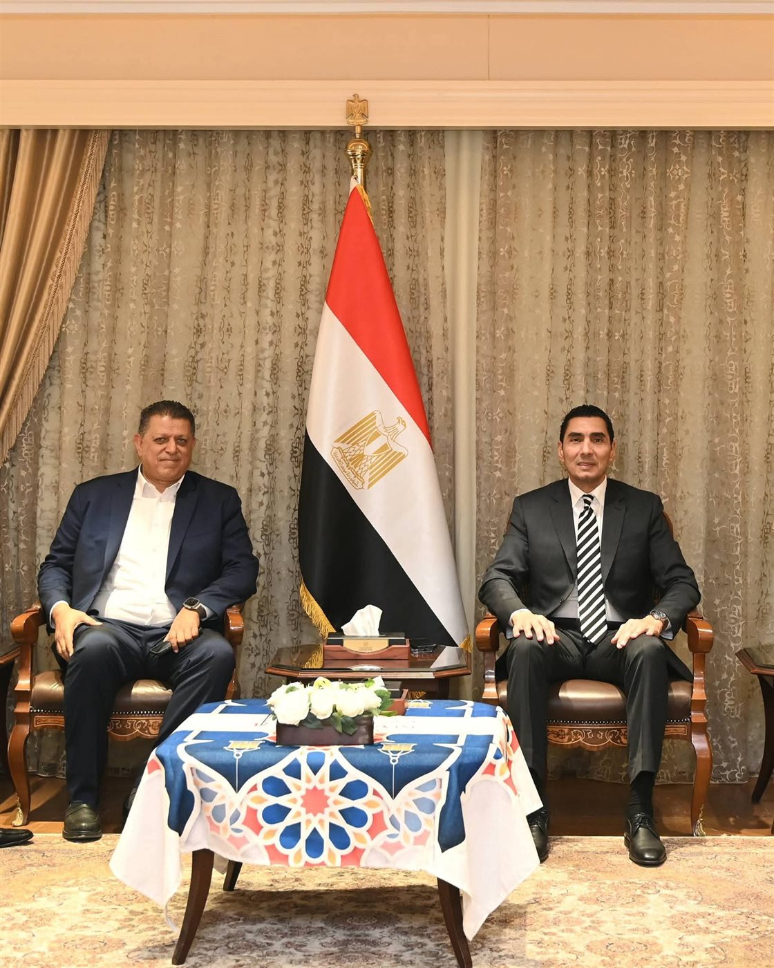 وزير الشباب والرياضة يستقبل الاتحاد المصري لكرة اليد ويتلقى التهنئة من مجلس الإدارة