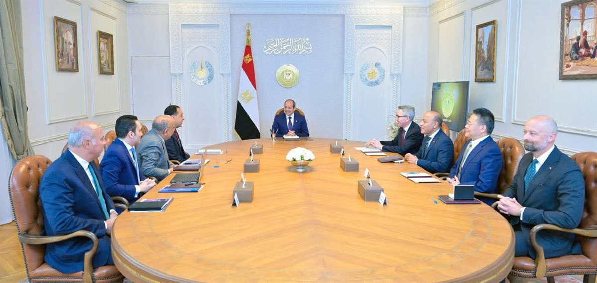 استقبل السيد الرئيس السيسي، اليوم، السيد تيرجي بيلسكوج الرئيس التنفيذي لشركة 