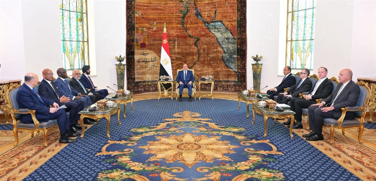 استقبل السيد الرئيس السيسي، اليوم، السيد أجاي بانجا، رئيس مجموعة البنك الدولي