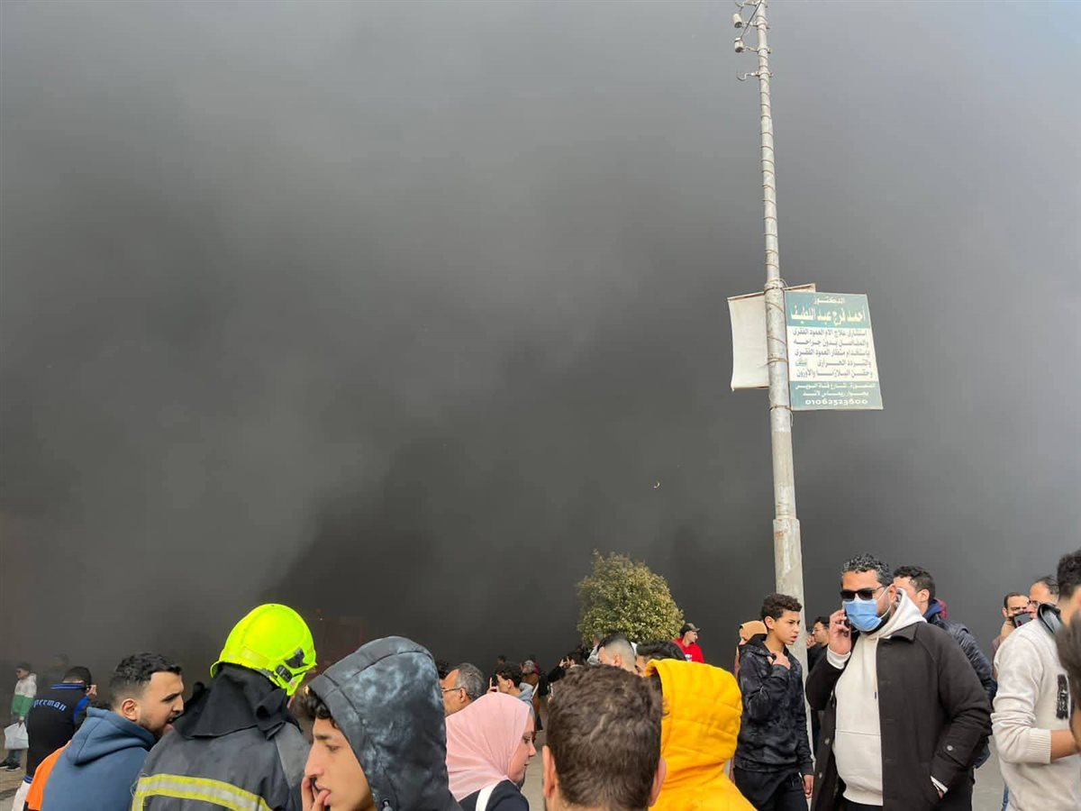 حريق هائل بمصنع عقل بمدينة طلخا بمحافظ الدقهلية