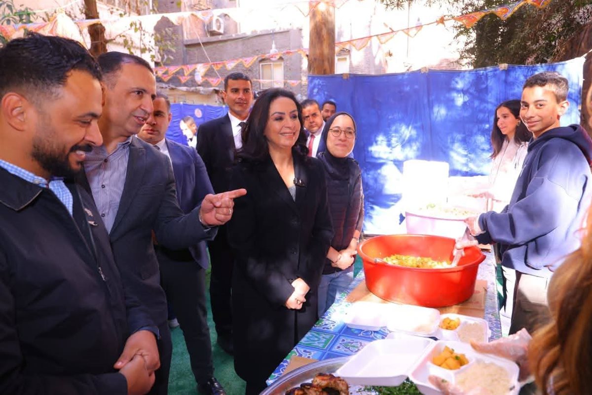 وزيرة التضامن الاجتماعي تتفقد مطبخ إطعام 