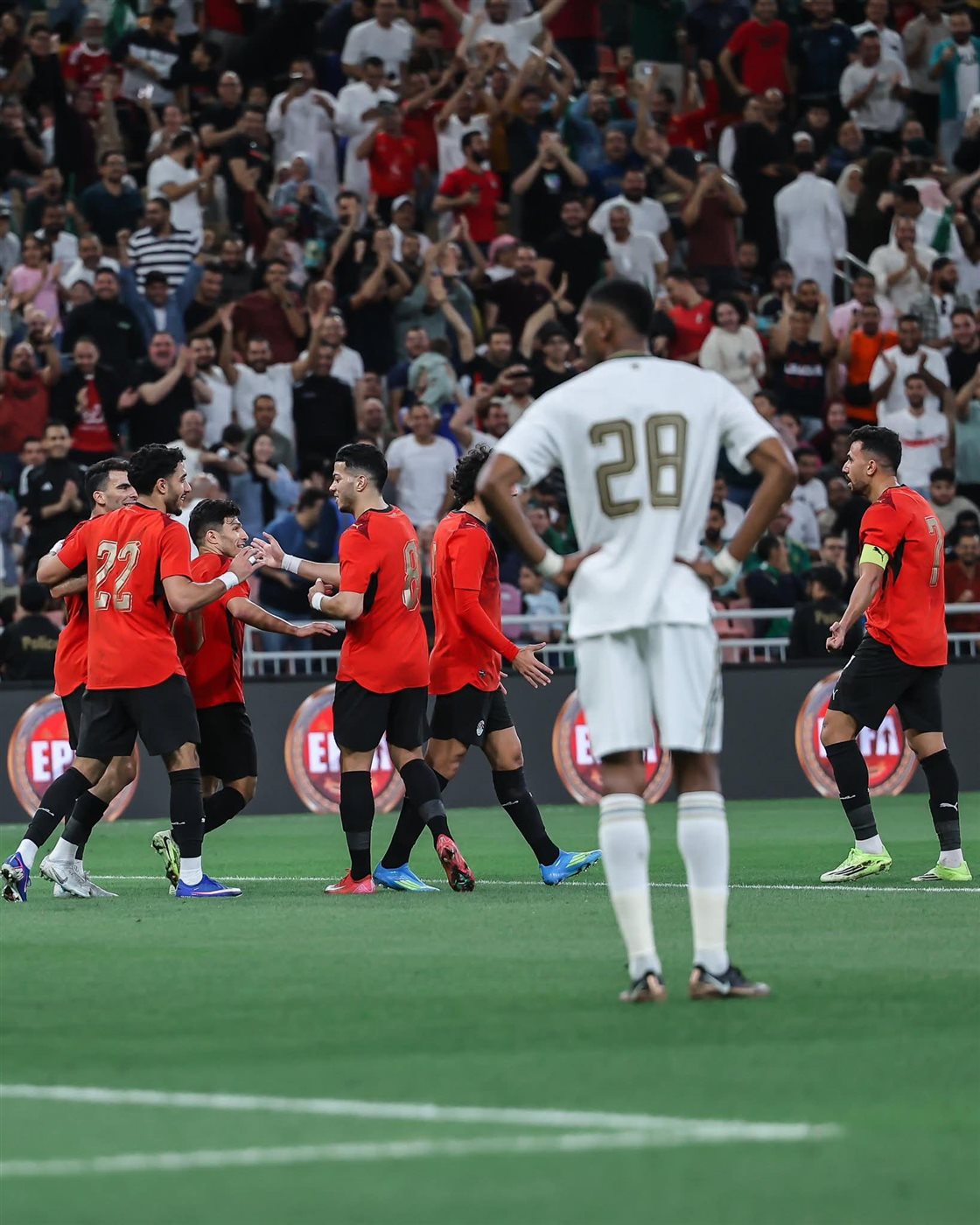 منتخب مصر يعزف سيمفونية كروية في شباك السعودية بثلاثية نظيفة&nbsp;