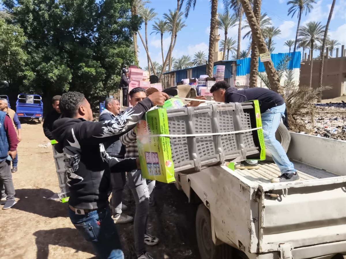 دهانات بلدورات طريق مصر أسيوط الزراعي ورفع الإشغالات من أبو النمرس بالجيزة