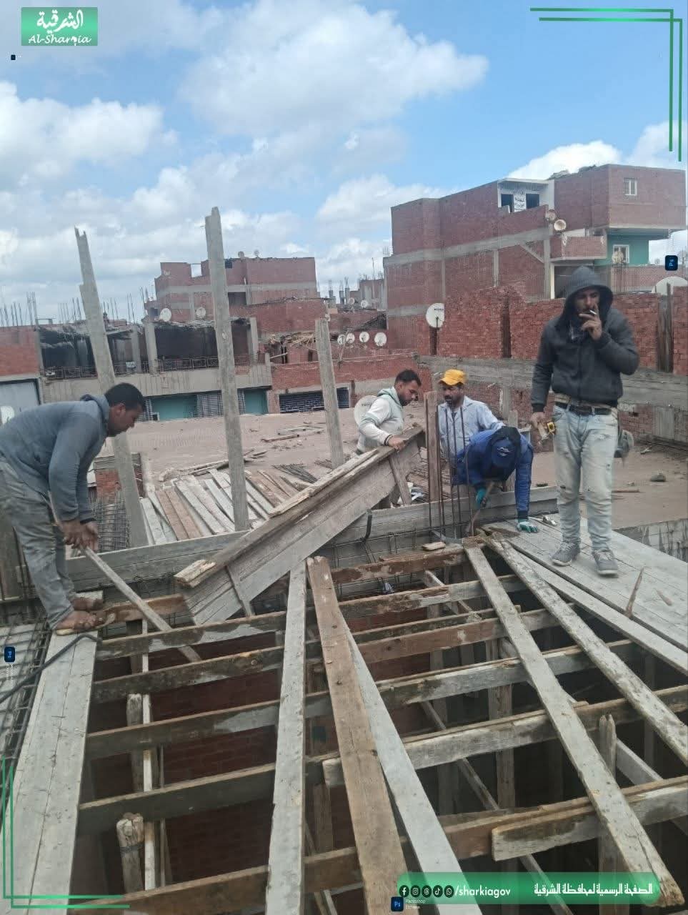 حملات إزالة مخالفات البناء تستمر في الشرقية&nbsp;