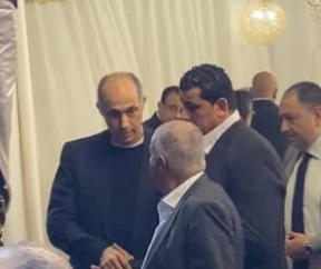 جمال مبارك يشارك رجال الدولة والسياسة واجب عزاء والدة أحمد عز&nbsp;