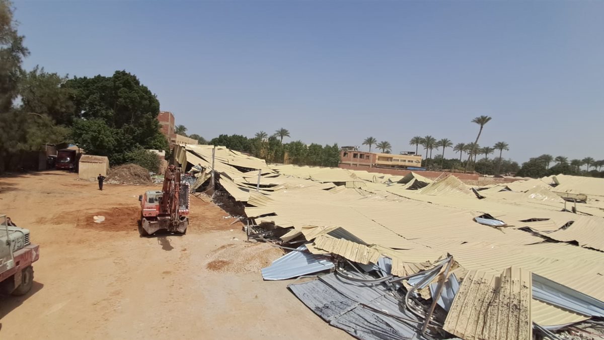 إزالة على مساحة 6000 متر بأبو النمرس