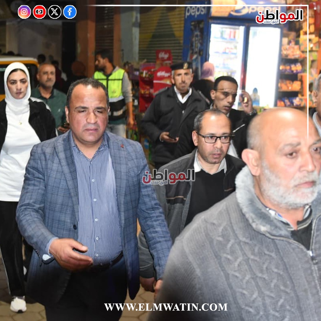 الأستاذ محمد غنيم رئيس مجلس مدينة الخصوص يتابع قرار الغلق بشوارع الخصوص