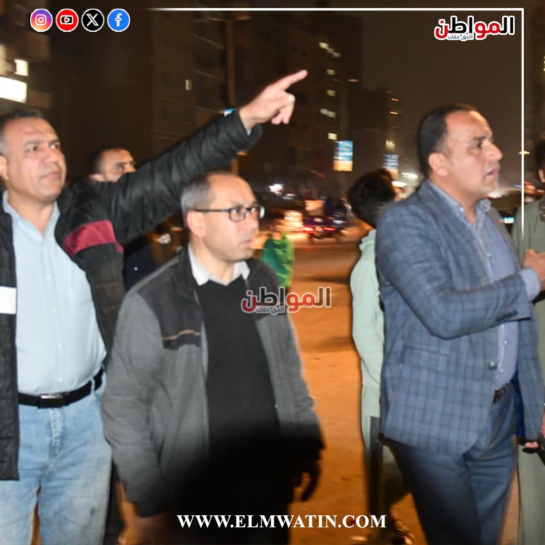 الأستاذ محمد غنيم رئيس مجلس مدينة الخصوص يتابع قرار الغلق بشوارع الخصوص