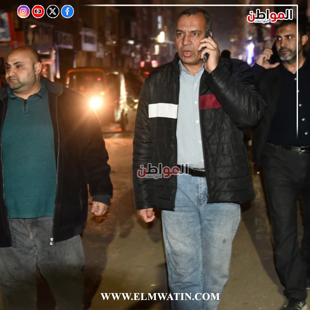 الأستاذ محمد غنيم رئيس مجلس مدينة الخصوص يتابع قرار الغلق بشوارع الخصوص