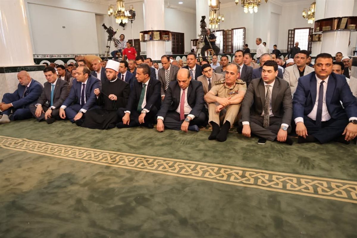 <strong>في العيد القومي الـ120.. افتتاح المسجد القبلي بقرية منشأة سلطان</strong>