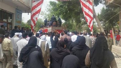 بالصور..أهالى الشرقية يشيعون جثماني شهيديها فى سيناء