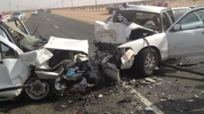 مصرع وإصابة 3 أشخاص فى حادث سير على الطريق الزراعى بالبحيرة