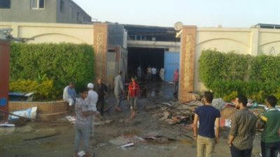 إصابة عاملين في حريق مصنع غسالات ببني سويف