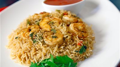 طريقة تحضير كبسة الجمبري