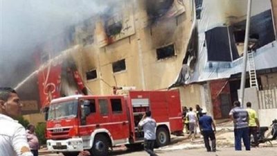 حريق هائل يلتهم منزل من ثلاث طوابق بالمنوفية 