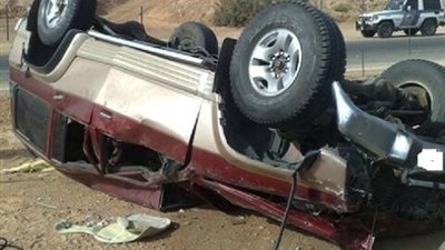 إصابة سائق نتيجة لانقلاب سيارته بمنطقة ستانلي في الإسكندرية 