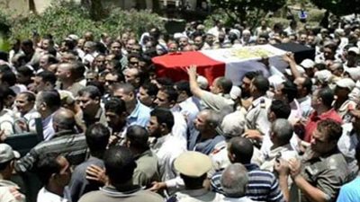 بث مباشر.. تشييع جثمان شهيد العريش بالمحلة 