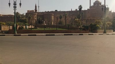 بالصور.. سيولة مرورية بمنطقة السيدة عائشة في القاهرة 