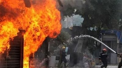 السيطرة على حريق كابل كهرباء فى الجيزة