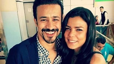 شاهد.. أحمد داوود وناهد السباعي في جلسة تصوير 