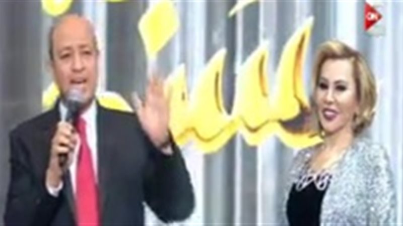 عمرو أديب وماجي فرح