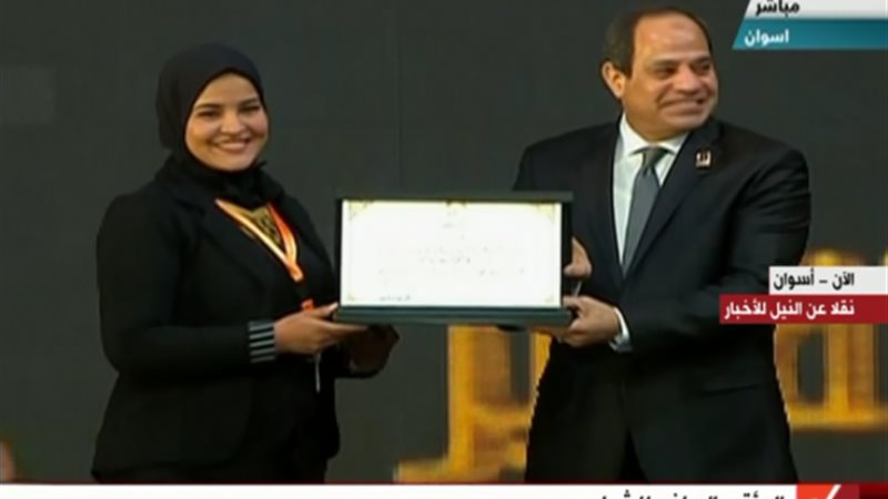 لقاء الخولي أثناء