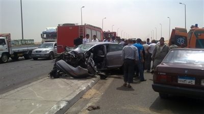 إصابة 4 في انقلاب سيارة ملاكي بكورنيش حلوان