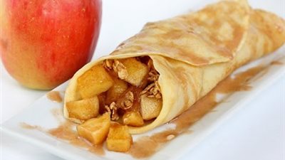 لإفطار مختلف.. حضري كريب التفاح الشهي
