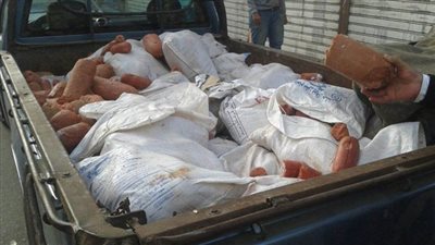 القبض على صاحب مصنع إعداد البسطرمة لحيازته 200 كيلو لحوم مجهولة المصدر بالسيدة زينب