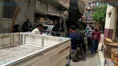 بالصور.. حملة لإزالة الإشغالات بحي جنوب الجيزة