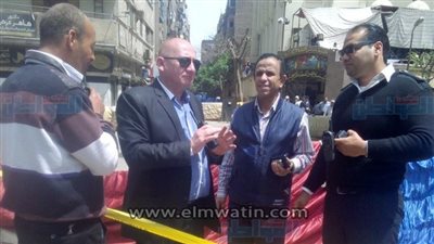 بالصور.. رئيس حي الساحل يزور مصابي 