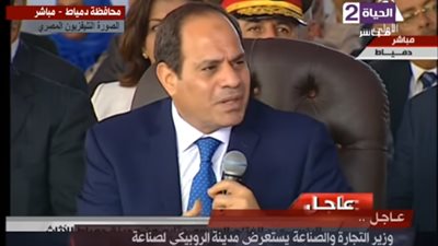 السيسي: سنتحمل 70 مليون جنيه لنقل مدابغ مجرى العيون إلى الروبيكي (فيديو)