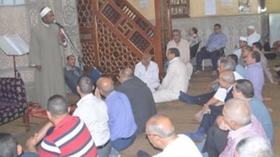 بالصور.. احتفالية أوقاف المنيا بذكرى غزوة بدر الكبرى بمسجد الفولى