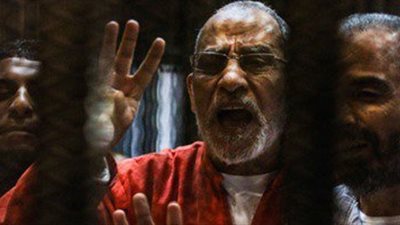 غدا..  أولى جلسات إعادة محاكمة بديع  وآخرين فى أحداث مسجد الاستقامة 