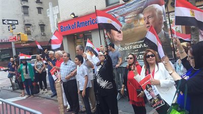 بالصور.. وقفة للجالية المصرية بنيويورك للتنديد بالموقف التركي والقطري