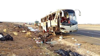 ­مصرع وإصابة 25 شخصًا بحادث انقلاب أتوبيس فى الساحل الشمالى