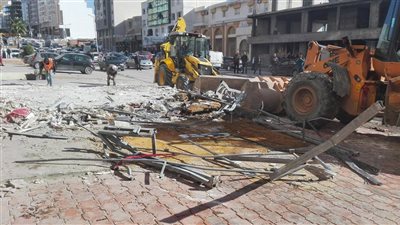 حملة بحي المنتزه ثانِ لإزالة 6 مقاهي مخالفة في الإسكندرية