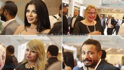 بالصور.. مفتي داعش ومها أبو عوف يشاركان في مهرجان النخبة للإعلام