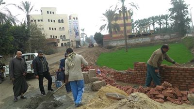 إنشاء حديقة عامة بمدخل مدينة الخارجة بالوادي الجديد