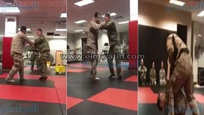 بالفيديو.. سعودي يعطى درس لجندي أمريكي في فنون القتال